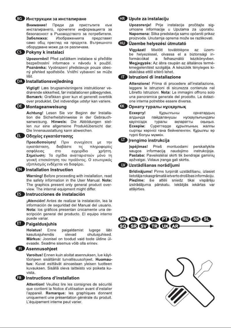 Image de la première page du manuel de l'appareil AWUS040B8B
