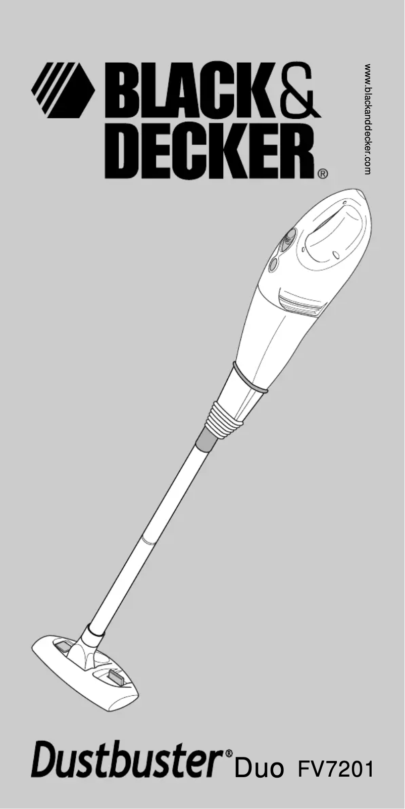 Page 1 de la notice Manuel utilisateur Black & Decker FV7201K