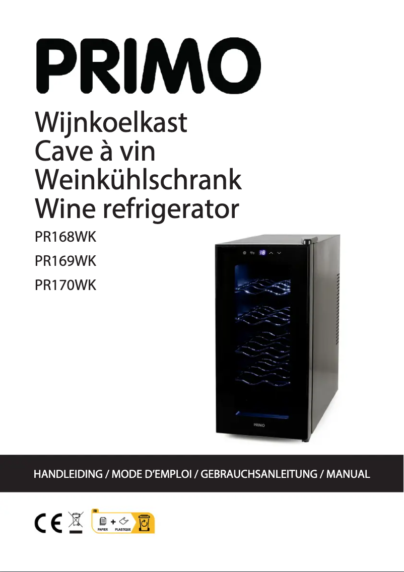 Image de la première page du manuel de l'appareil PR169WK