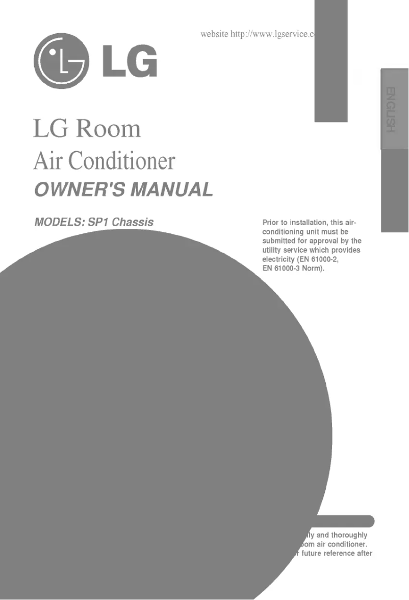 Page n°1 - Manuel utilisateur LG LS-H096PBL1