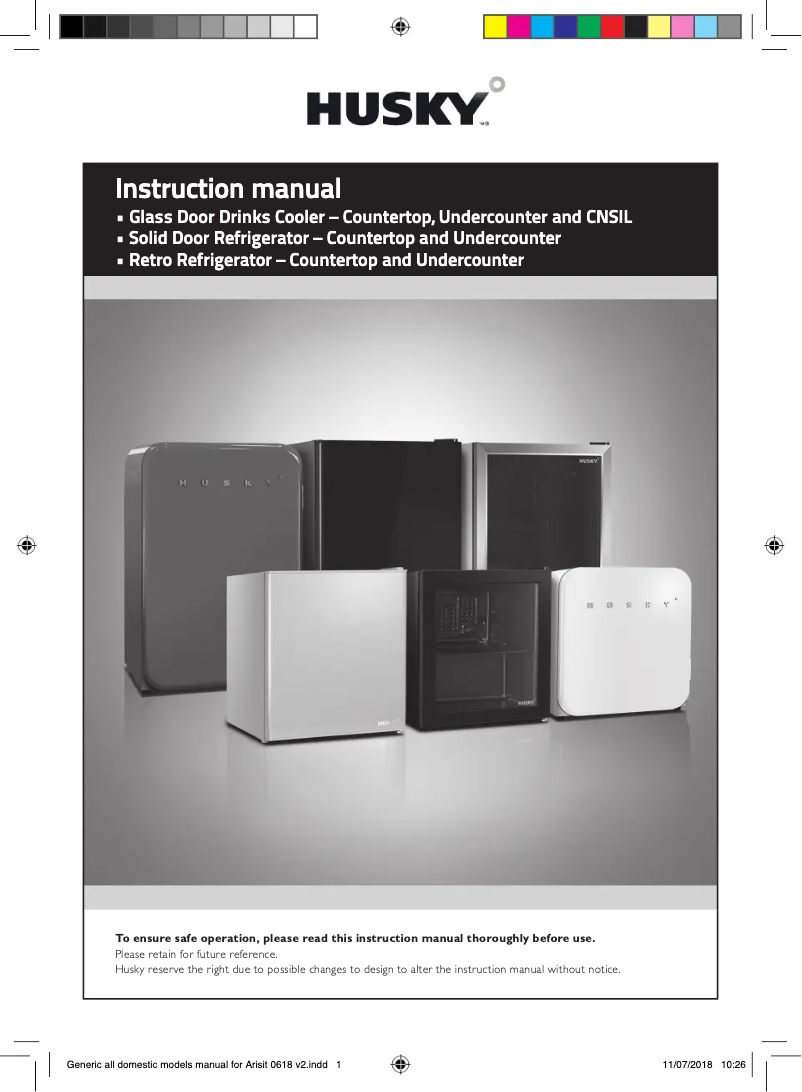 Page 1 de la notice Manuel utilisateur Husky CKK110-265-WH-AU