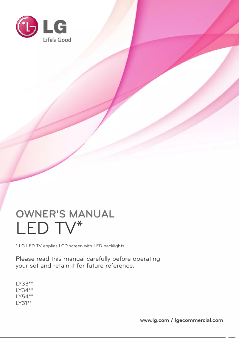 Página 1 del manual Manual de usuario LG 42LY345C