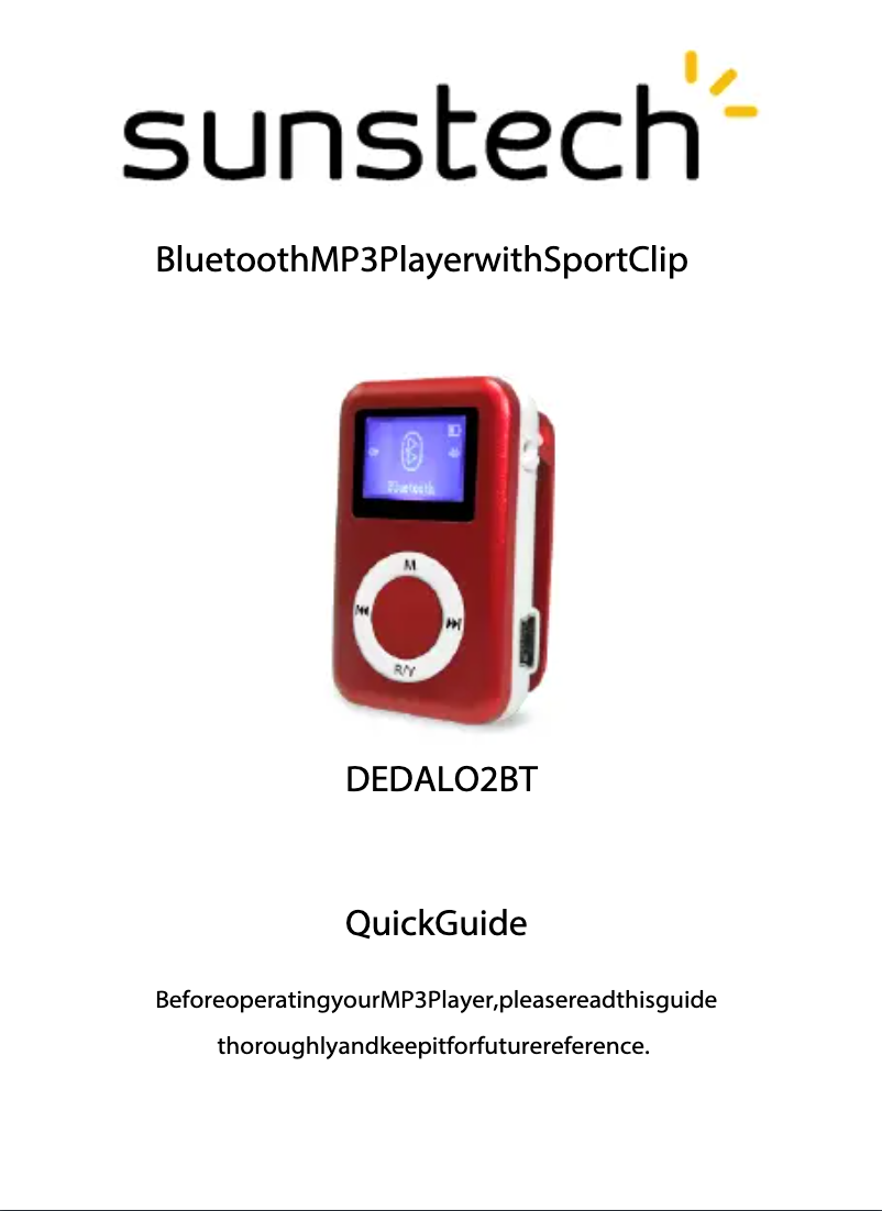 Image de la première page du manuel de l'appareil DEDALO2BT