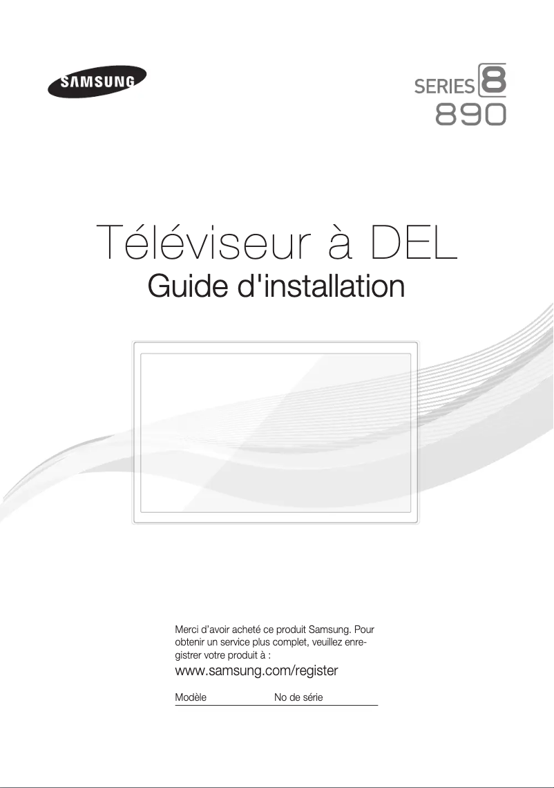 Page n°1 - Manuel utilisateur Samsung HG55ND890WF