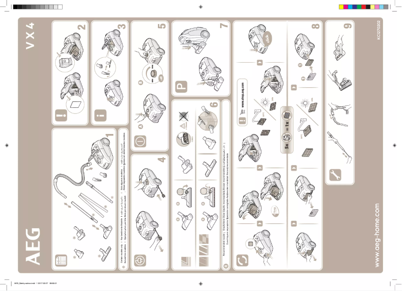 Página 1 del manual Manual de usuario AEG VX4