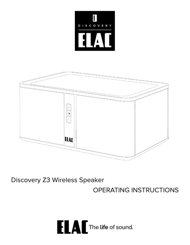 Page n°1 - Manuel utilisateur ELAC Discovery Z3 DS-Z31W