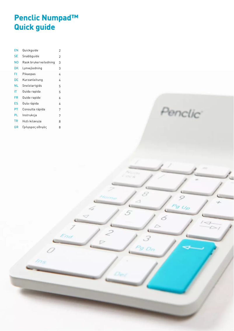 Page 1 de la notice Manuel utilisateur Penclic Numpad N2