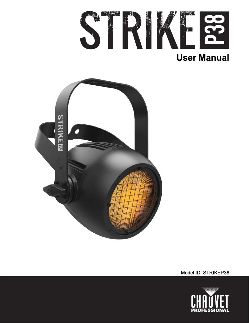 Page 1 de la notice Manuel utilisateur Chauvet STRIKE P38