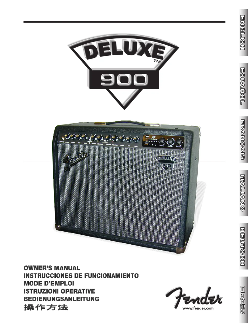 Página 1 del manual Manual de usuario Fender Deluxe 900