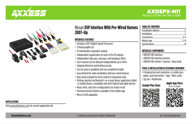 Página 1 del manual Manual de usuario AXESS AXDSPX-NI1