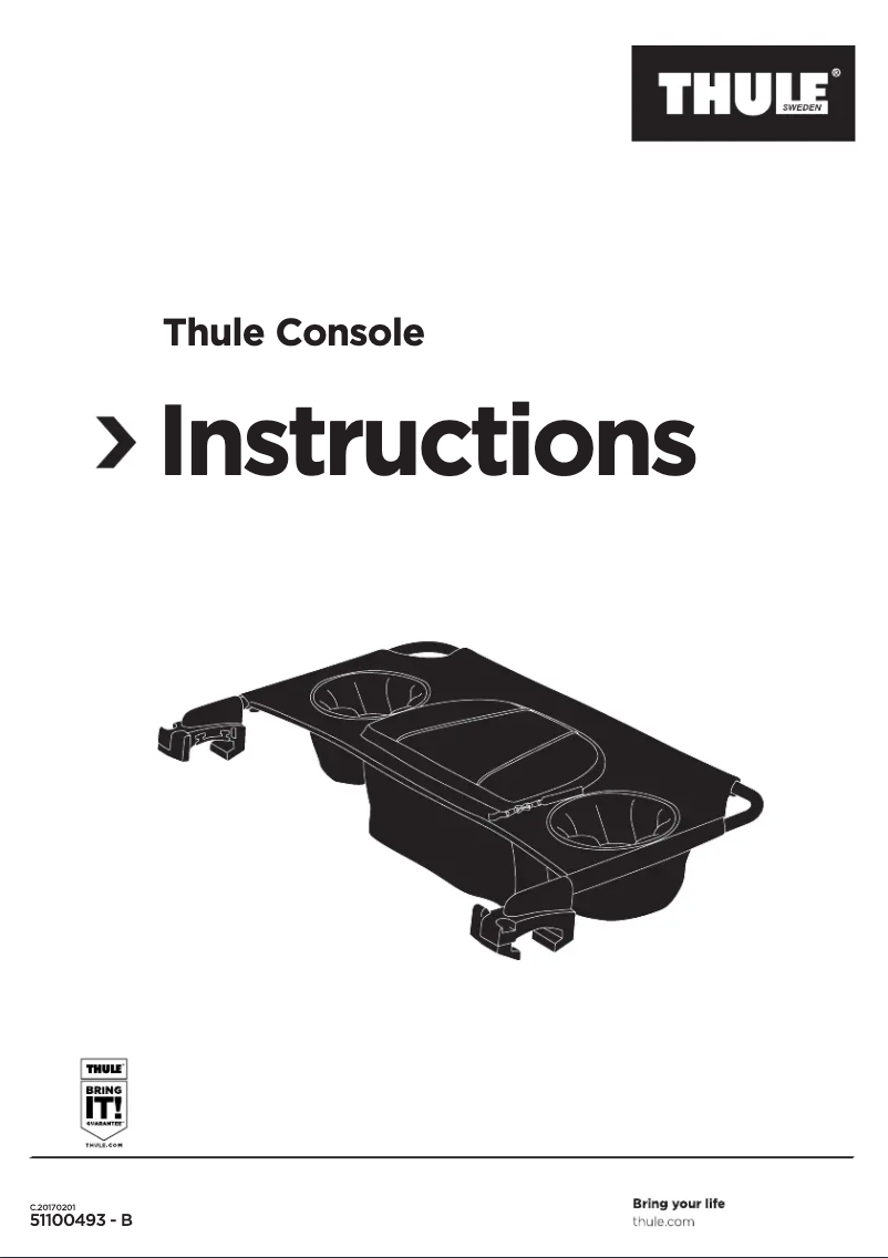 Page n°1 - Manuel utilisateur Thule Console