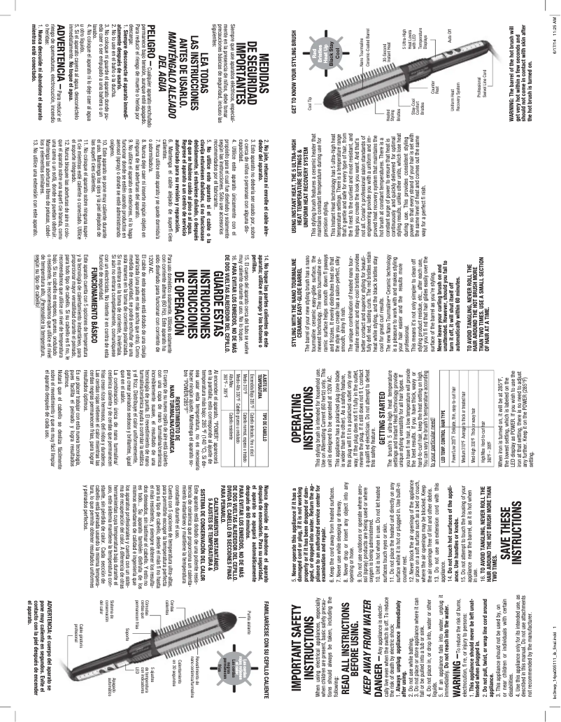 Imagen de la primera página del manual del dispositivo BC3NWP