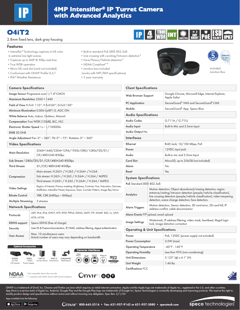 Image de la première page du manuel de l'appareil O4iT2