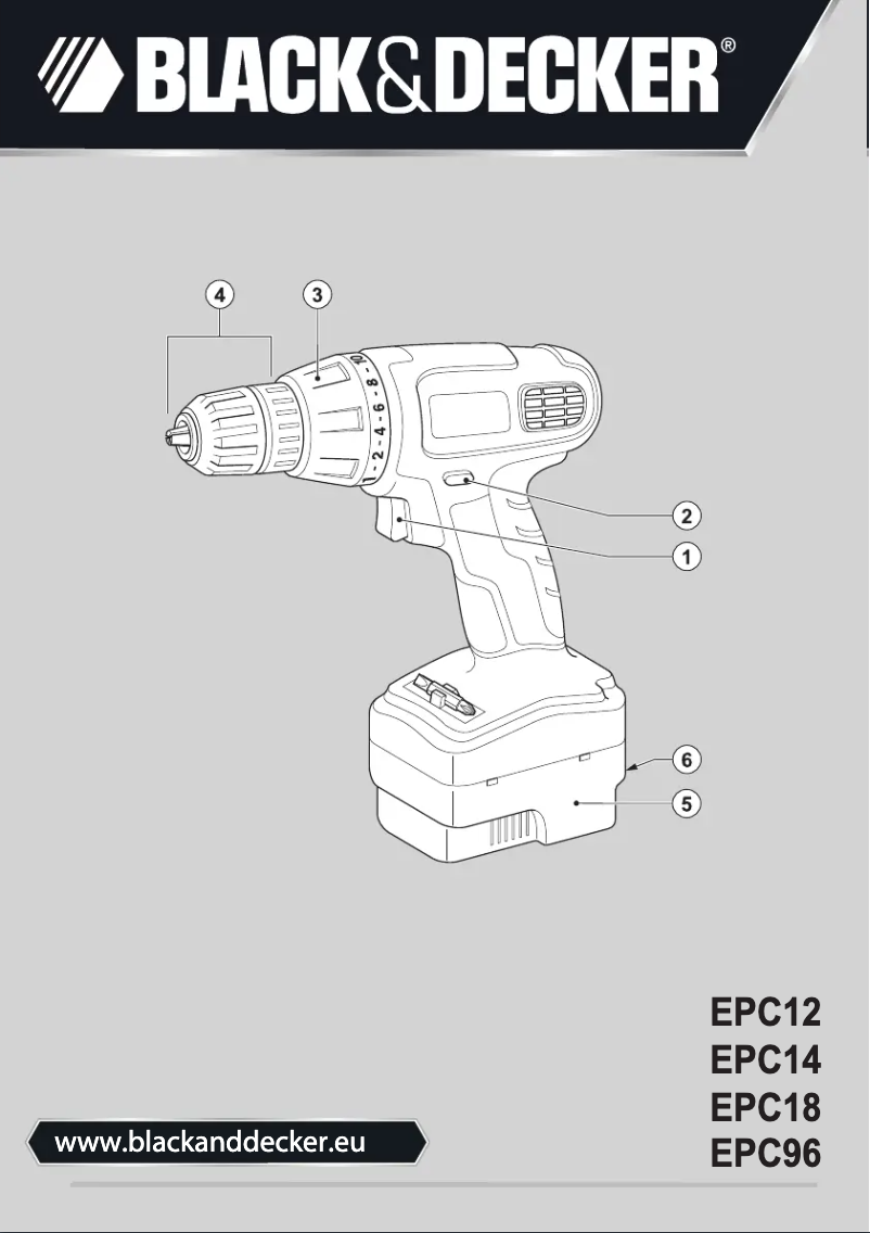 Page n°1 - Manuel utilisateur Black & Decker EPC96