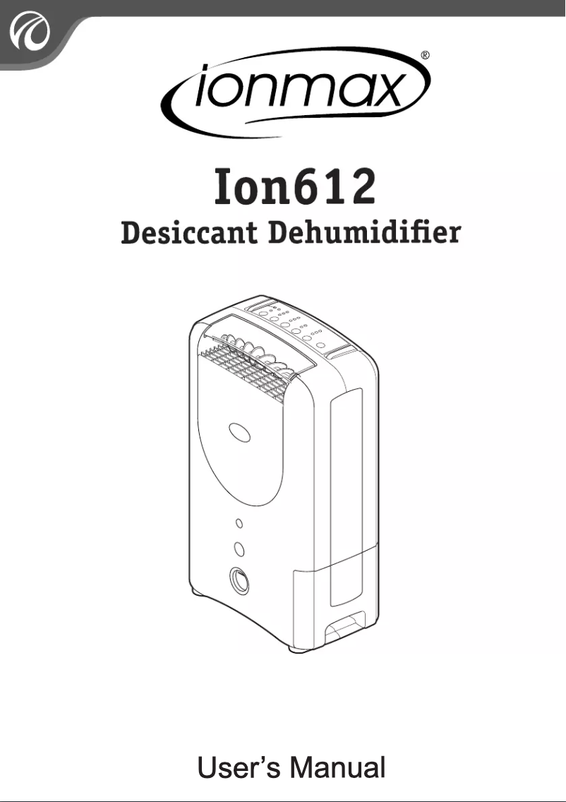 Page n°1 - Manuel utilisateur Ionmax ION612