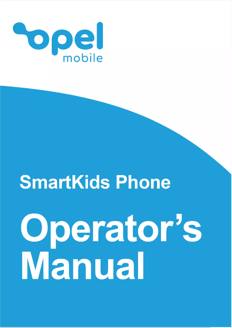 Page 1 de la notice Manuel utilisateur Opel Mobile SmartKids Phone