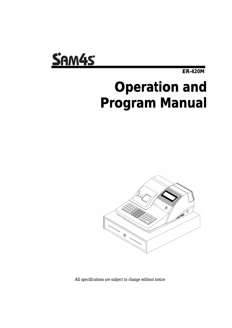 Image de la première page du manuel de l'appareil ER-420M