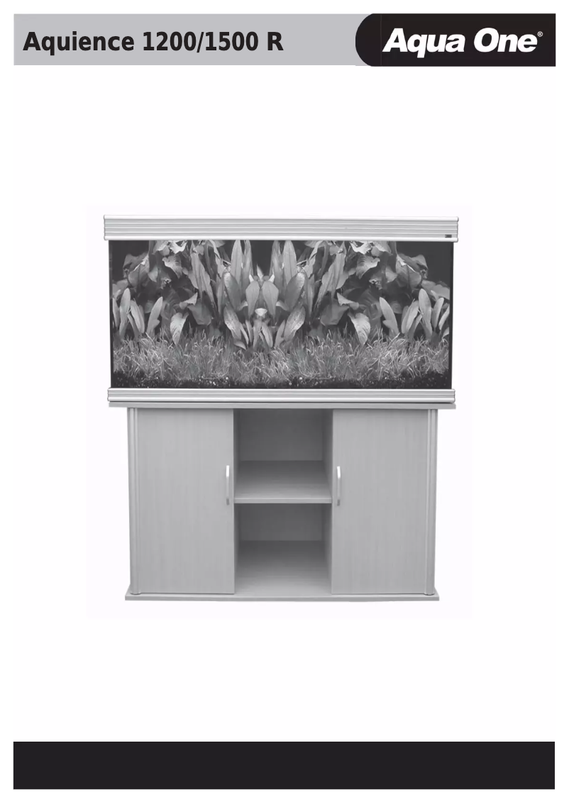 Image de la première page du manuel de l'appareil Aquience 1500 R