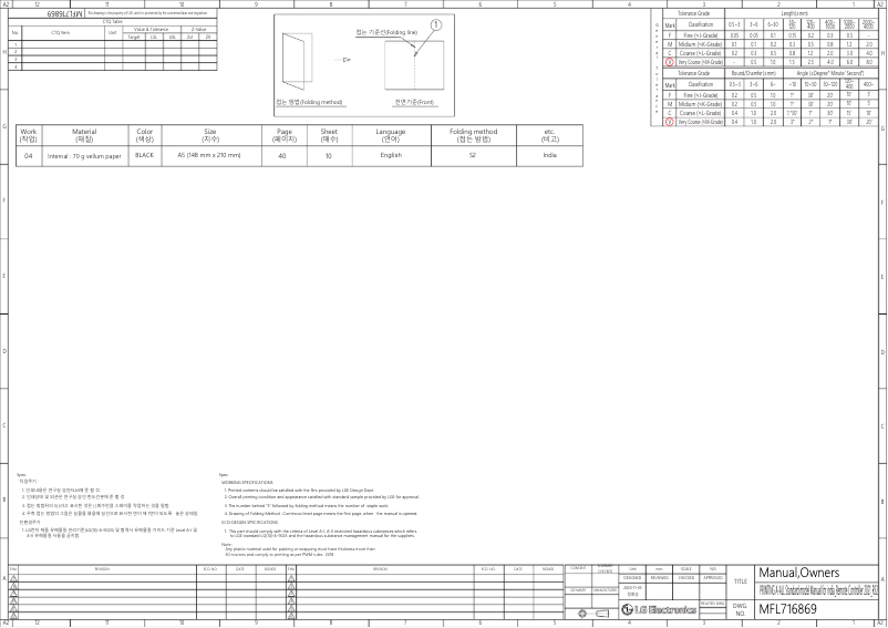 Page 1 de la notice Manuel utilisateur LG MSNQ18ANZA