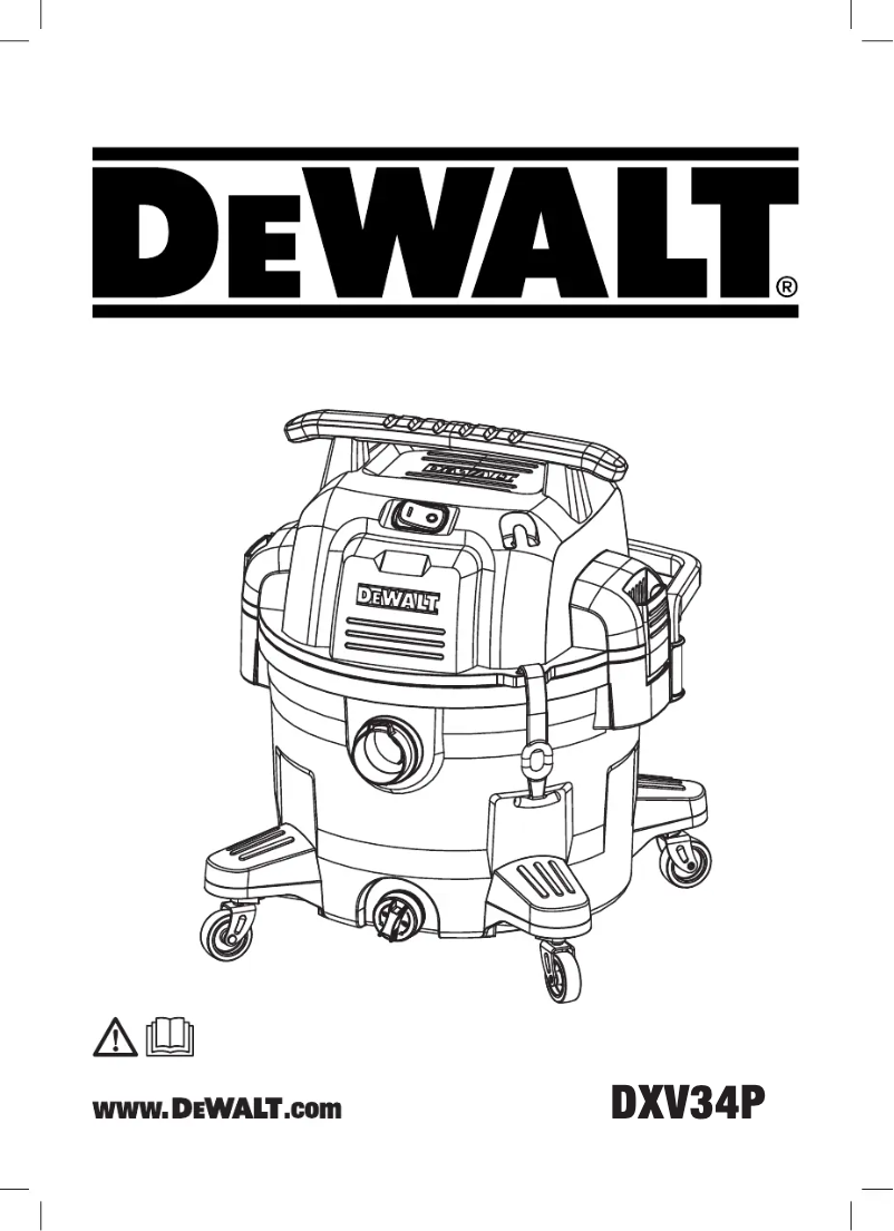Page 1 de la notice Manuel utilisateur DeWalt DXV34P