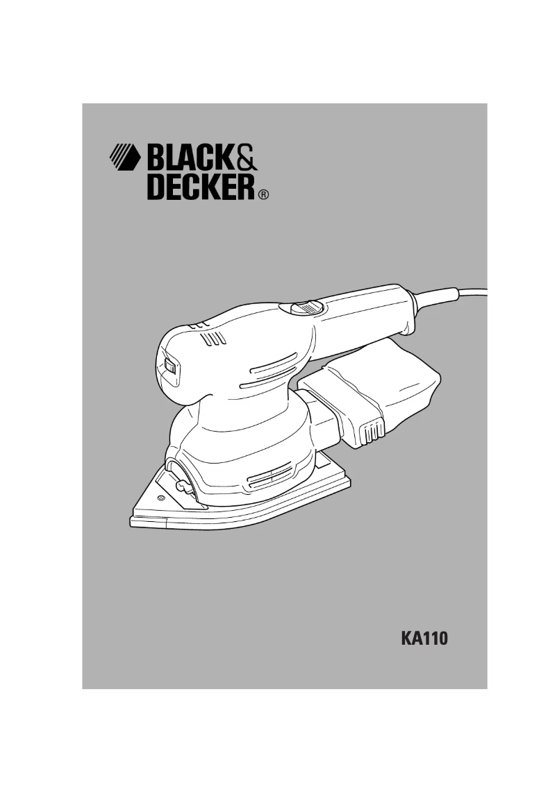 Page n°1 - Manuel utilisateur Black & Decker KA110E