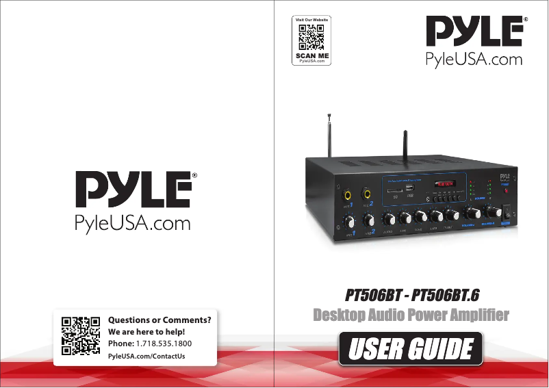 Página 1 del manual Manual de usuario Pyle PT506BT