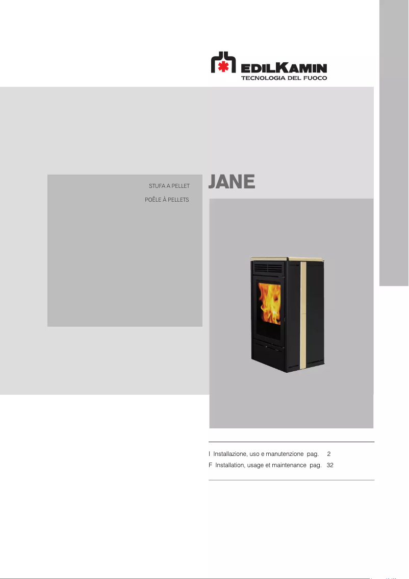 Page n°1 - Manuel utilisateur Edilkamin JANE