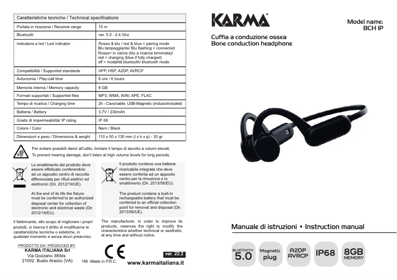 Image de la première page du manuel de l'appareil BCH IP