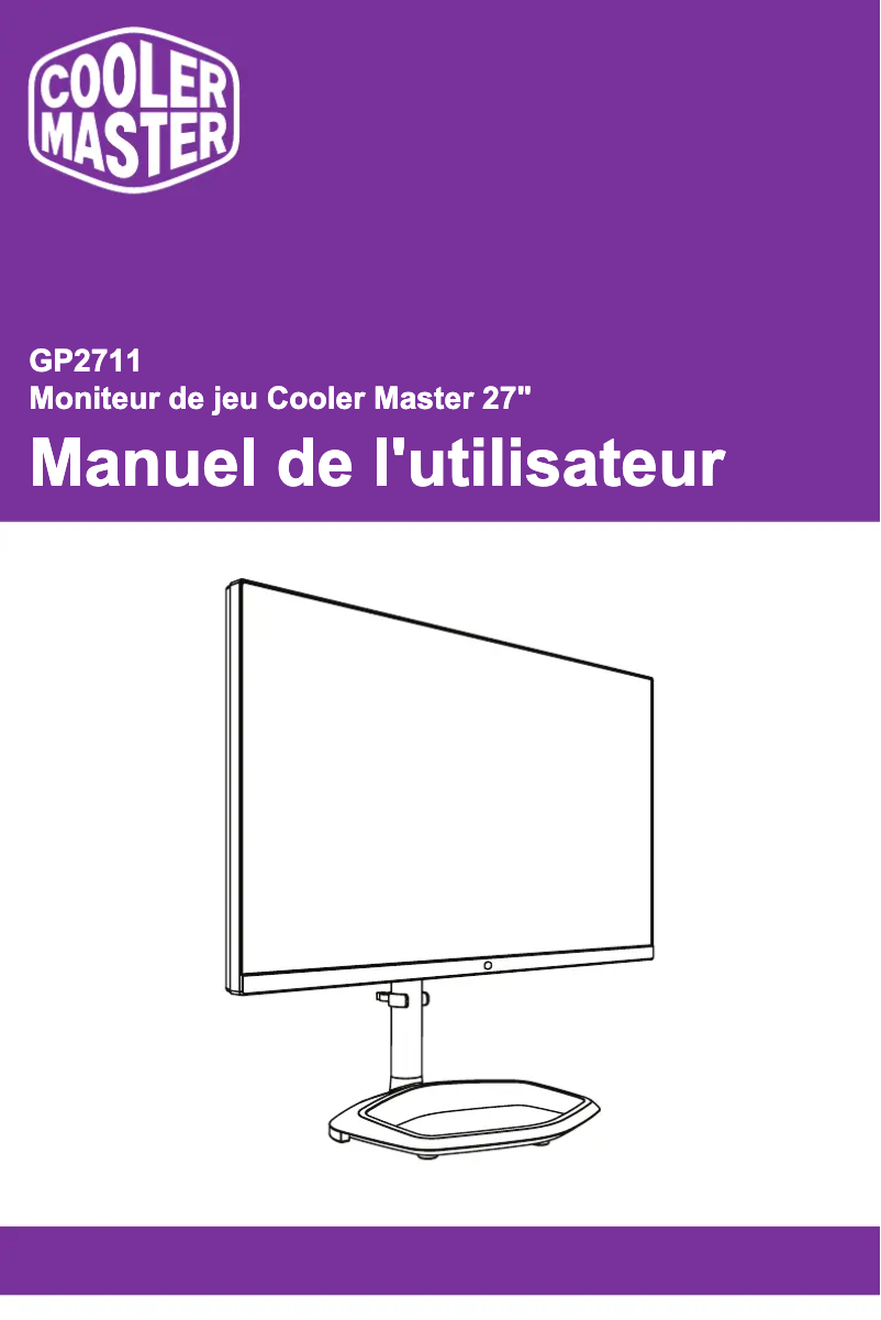 Image de la première page du manuel de l'appareil GP2711