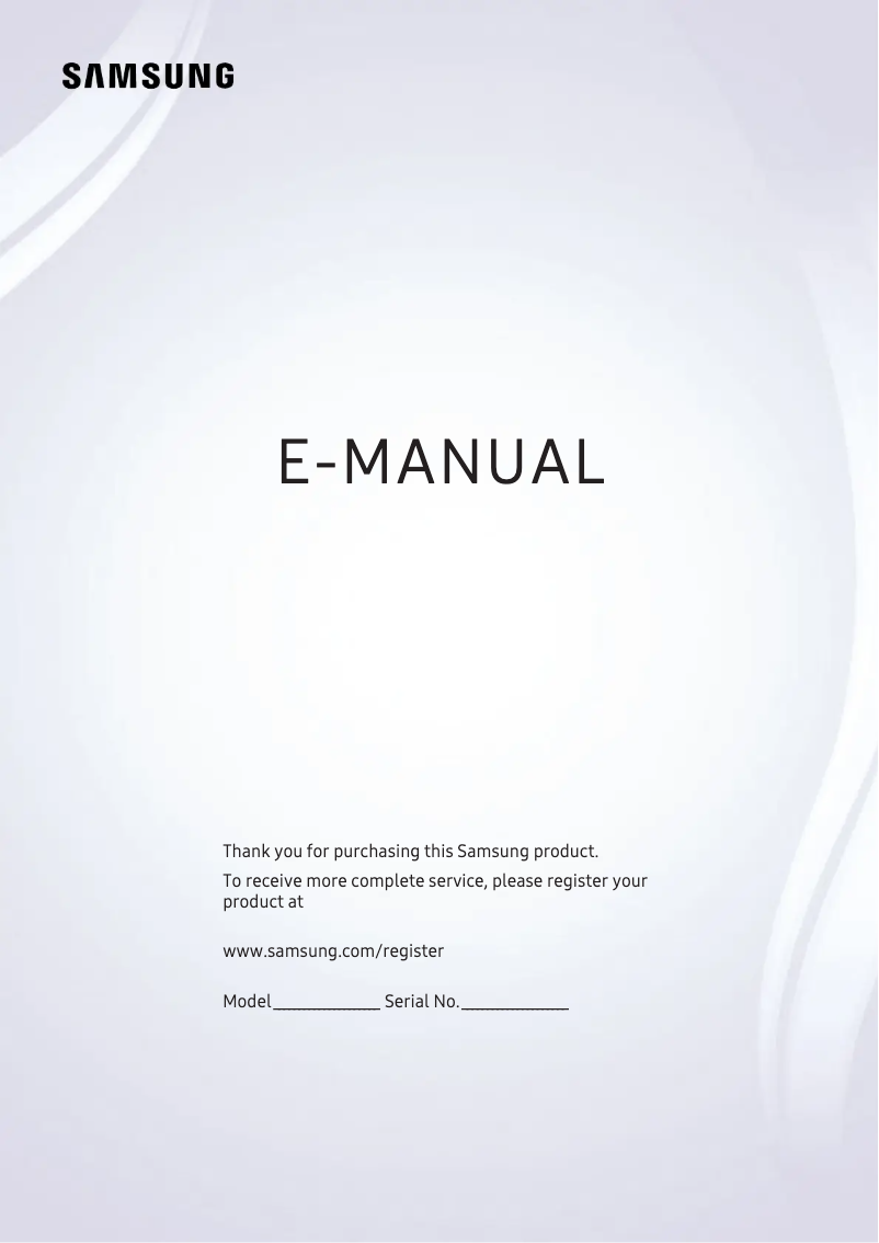 Page n°1 - Manuel utilisateur Samsung UA65KS9000W