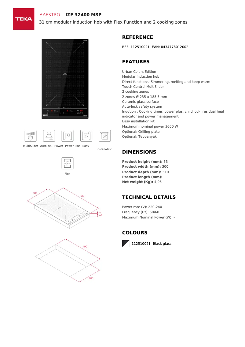 Image de la première page du manuel de l'appareil IZF 32400 MSP