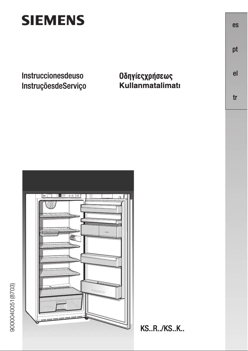 Page n°1 - Manuel utilisateur Siemens KS38RA00IE