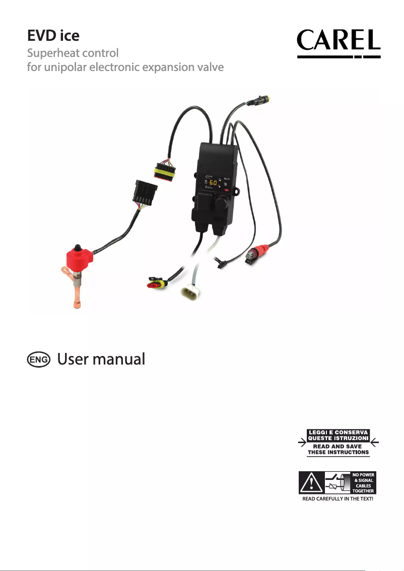 Imagen de la primera página del manual del dispositivo EVD ice