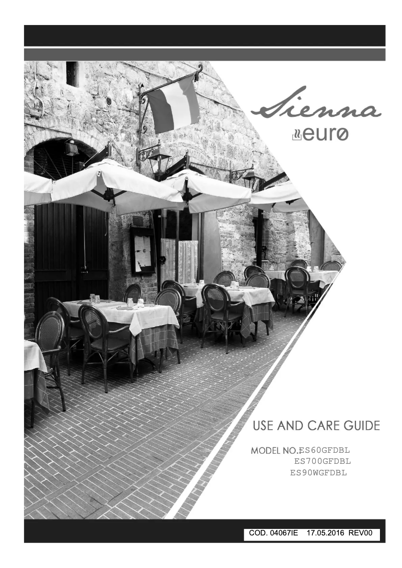 Page 1 de la notice Manuel utilisateur Euro Appliances ES700GFDBL