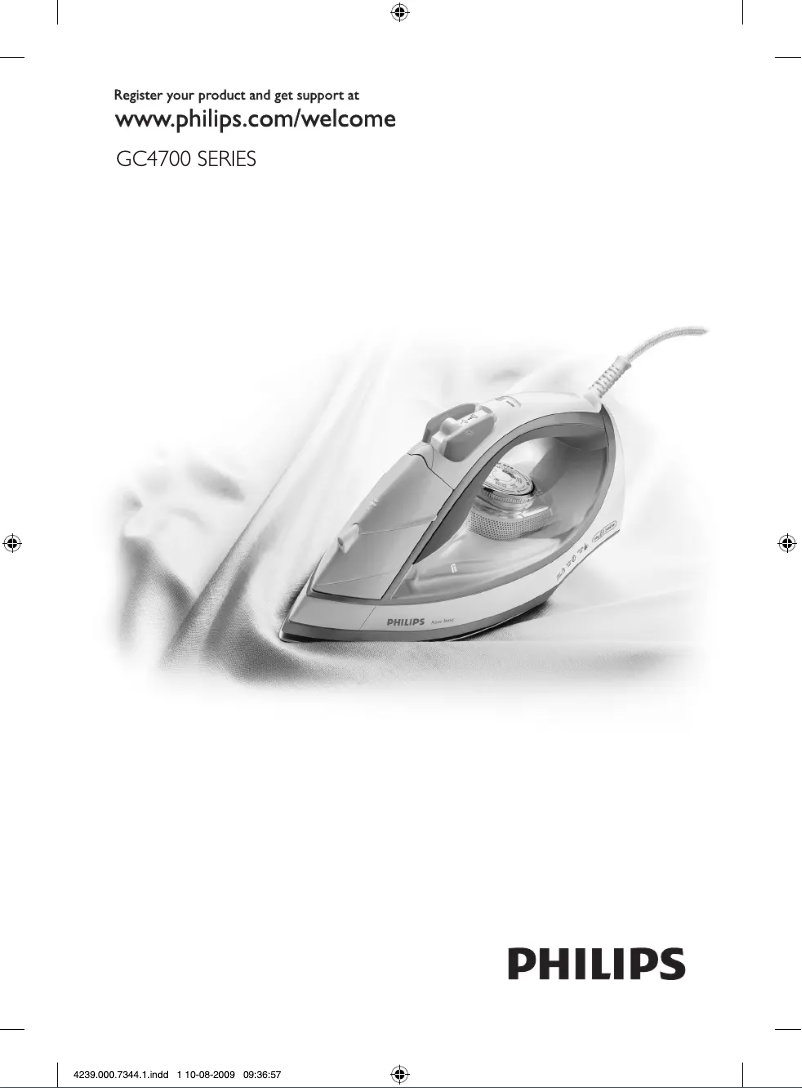 Image de la première page du manuel de l'appareil Azur Ionic GC4721