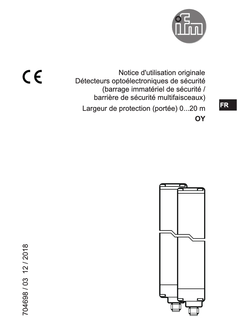 Image de la première page du manuel de l'appareil OY121S