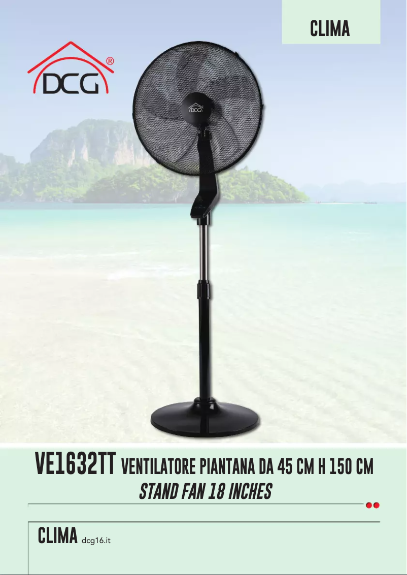 Page n°1 - Manuel utilisateur DCG VE1632TT