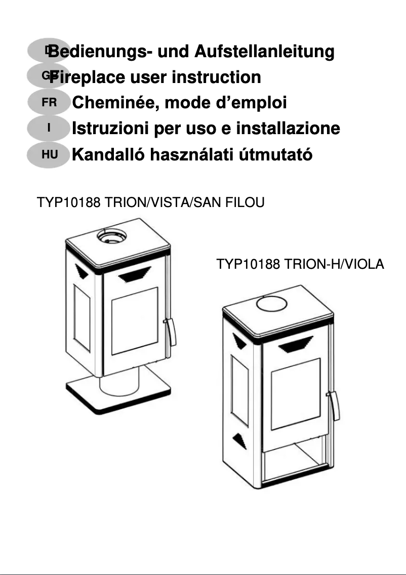 Page 1 de la notice Manuel utilisateur Wamsler Trion
