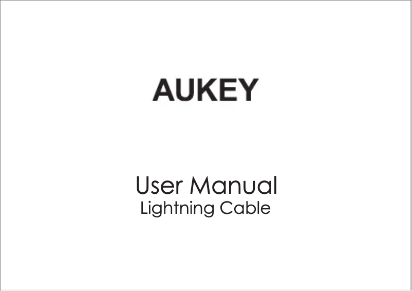 Page 1 de la notice Manuel utilisateur Aukey HD-C39