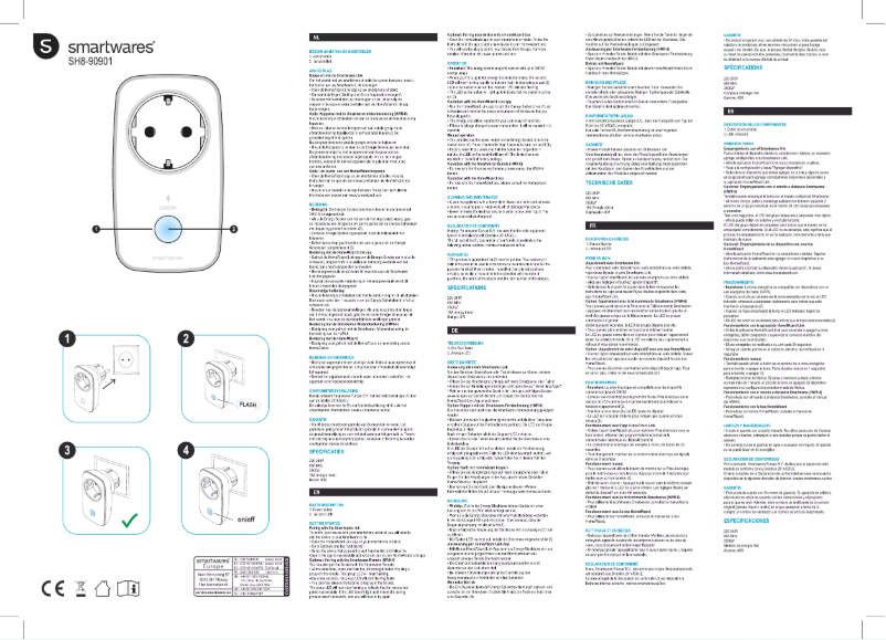 Page 1 de la notice Manuel utilisateur Smartwares SH8-90901