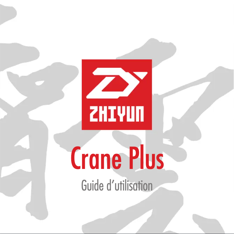 Página 1 del manual Manual de usuario Zhiyun Crane Plus