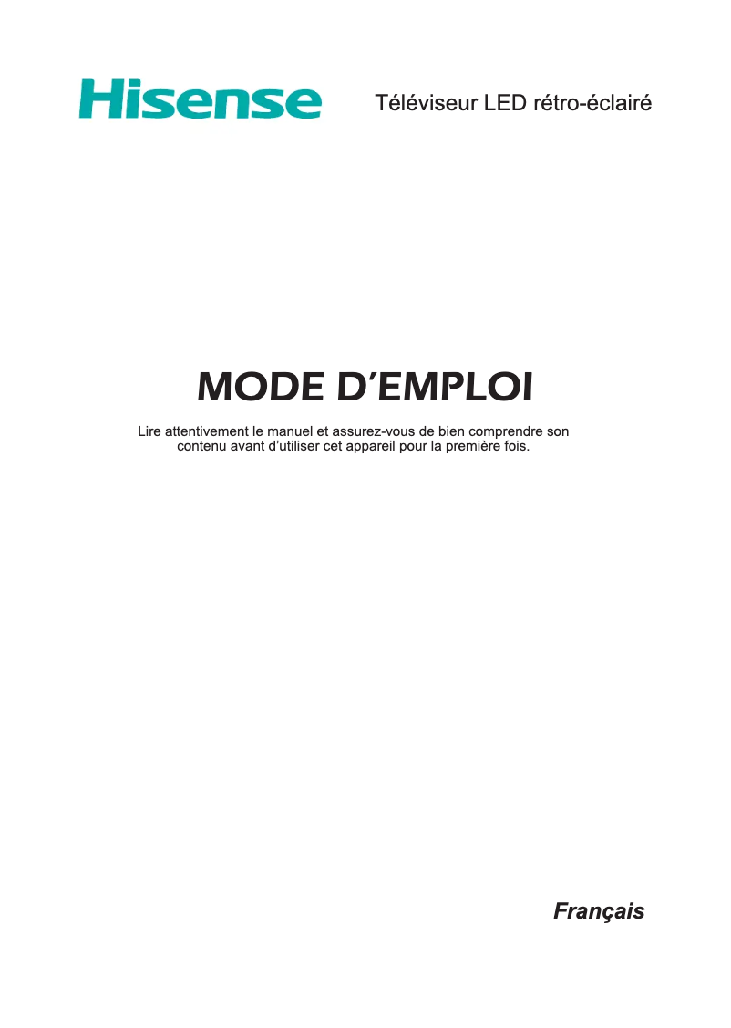 Image de la première page du manuel de l'appareil 65M7000