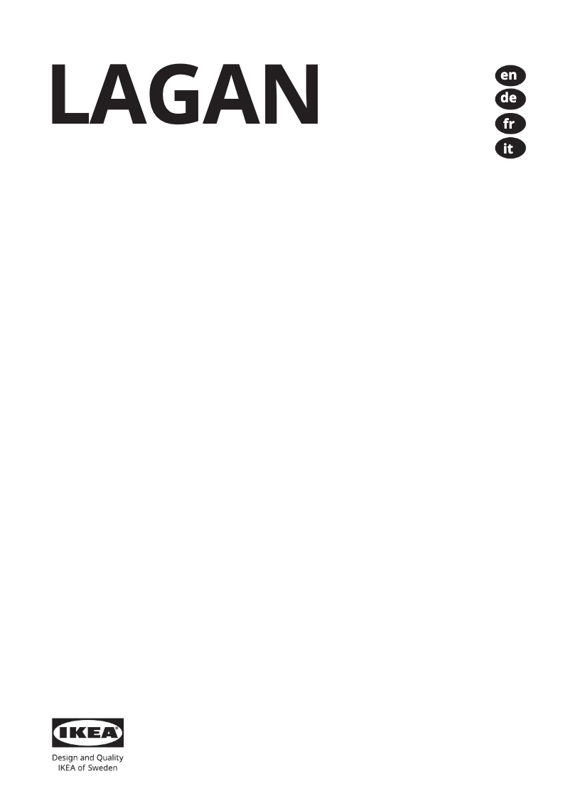 Page 1 de la notice Manuel utilisateur Ikea LAGAN 805.680.17