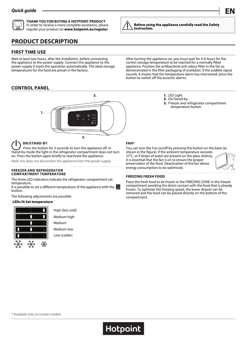 Page n°1 - Manuel utilisateur Hotpoint HMCB 50501 UK