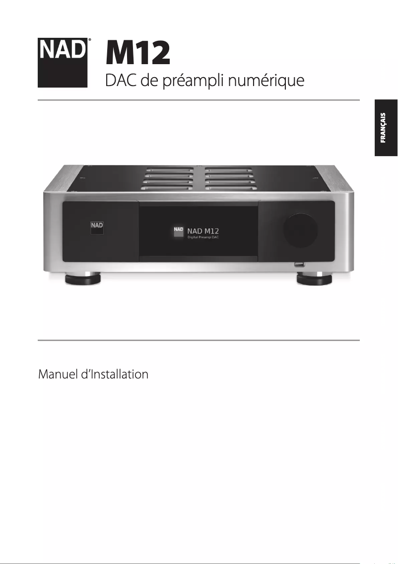 Page 1 de la notice Manuel utilisateur NAD M12