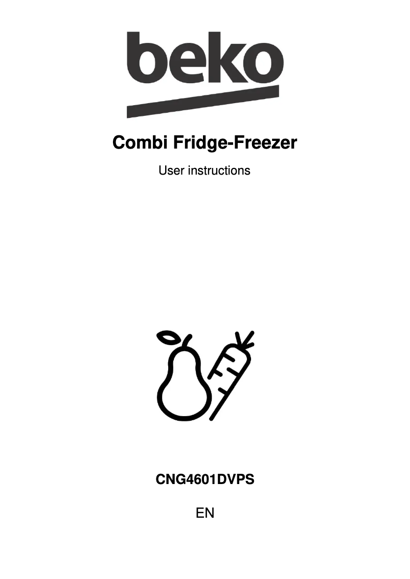 Image de la première page du manuel de l'appareil CNG4601DVPS