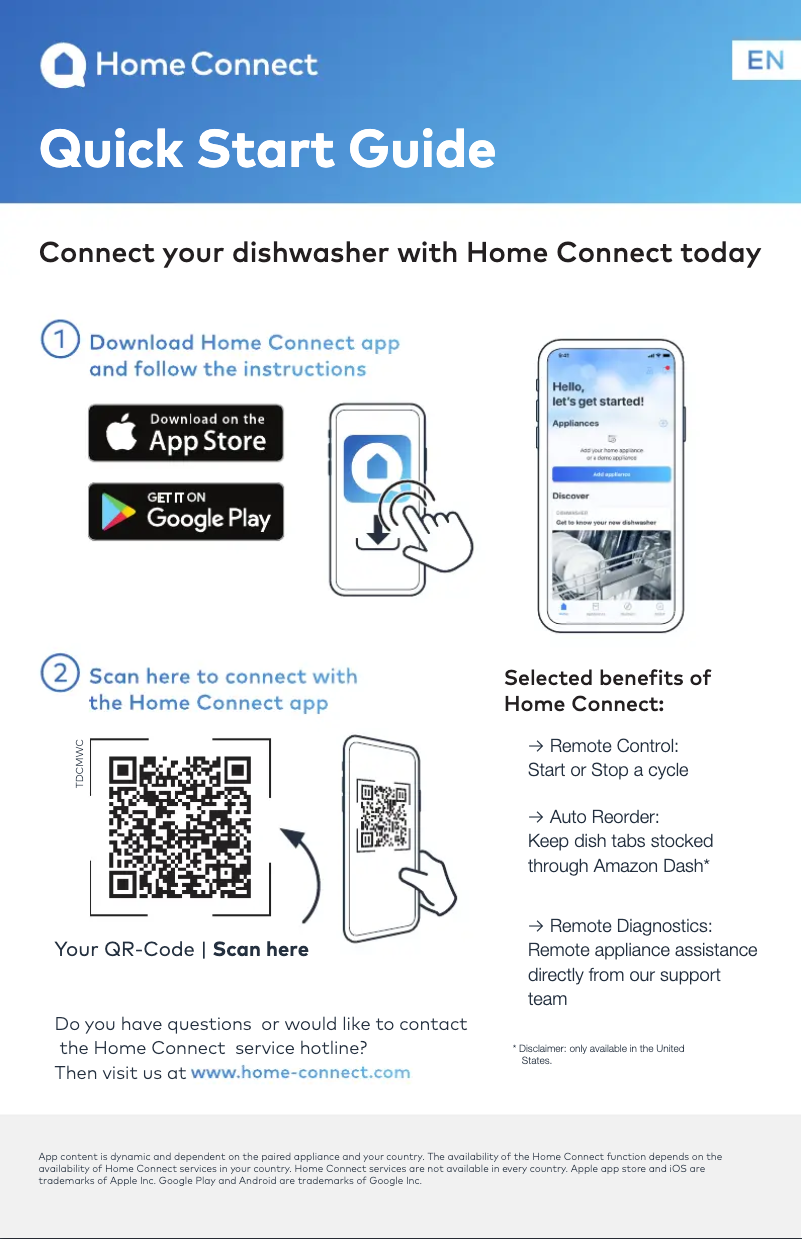 Image de la première page du manuel de l'appareil DWHD660WFP