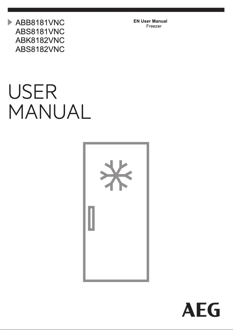 Page 1 de la notice Manuel utilisateur AEG ABB8181VNC
