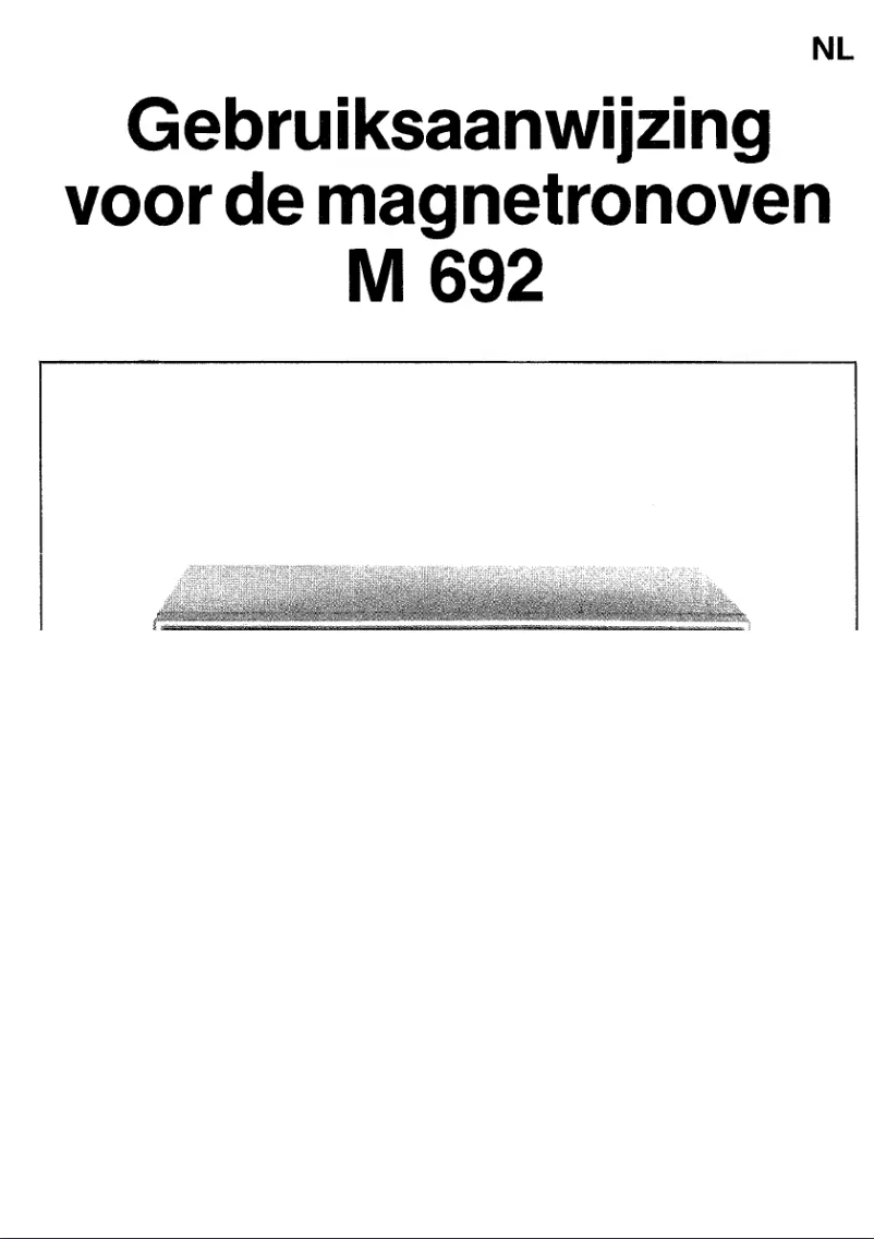 Image de la première page du manuel de l'appareil M 692