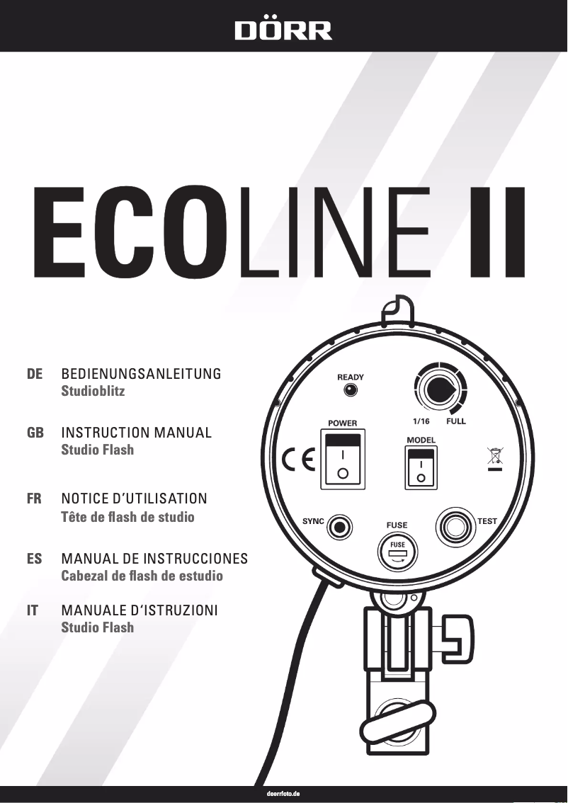 Page n°1 - Manuel utilisateur Dörr ECOLINE II